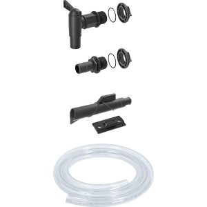 Waterform Anschlussset Icanset für Regentonne, 5-teilig mit Schlauch.