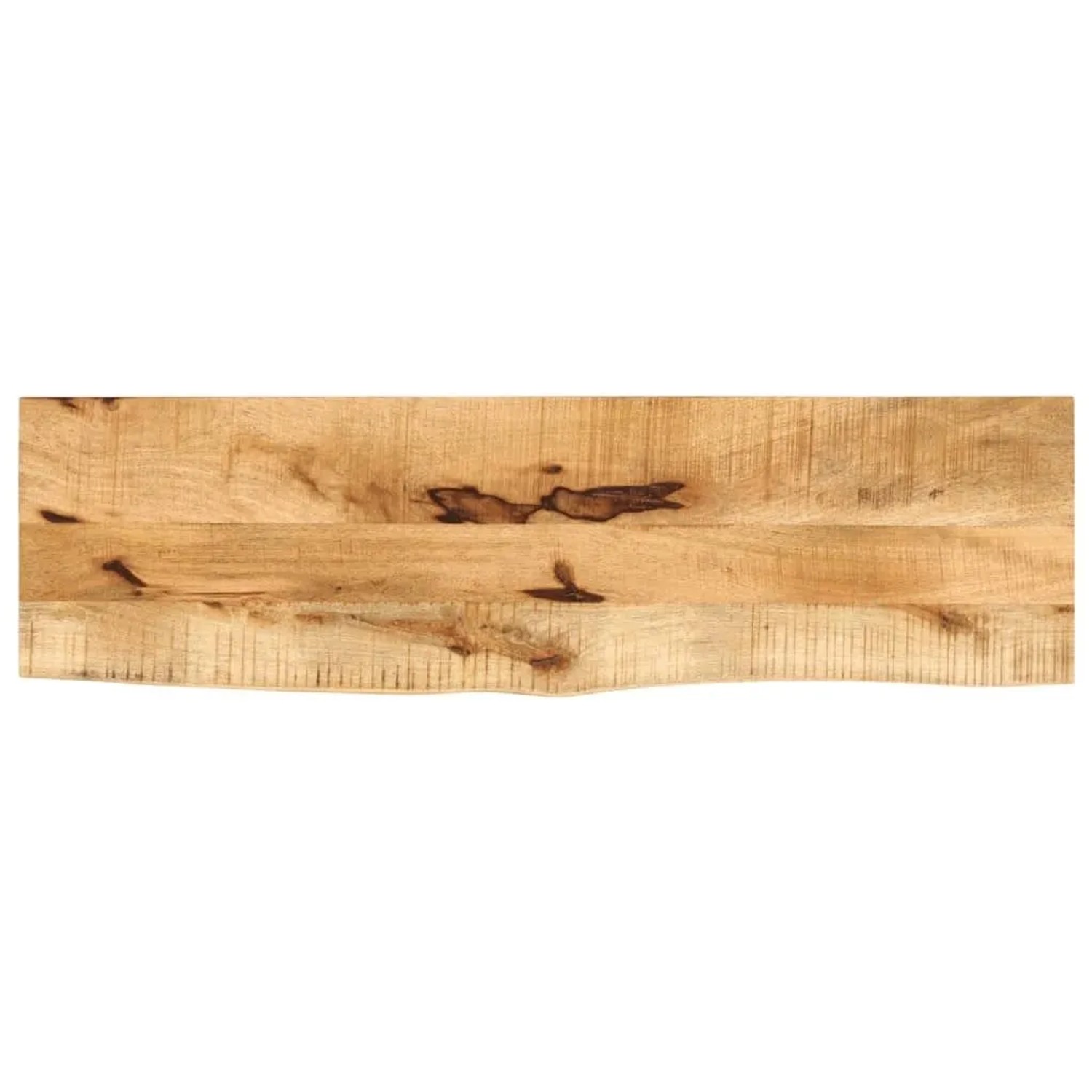 vidaXL Tischplatte 120x30x2,5 cm Baumkante Massivholz Raues Mangoholz 370338