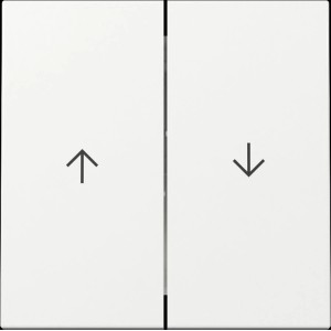 Gira Jalousie-Wippe, reinweiß, für Schalter und Taster zur Steuerung von Jalousien.