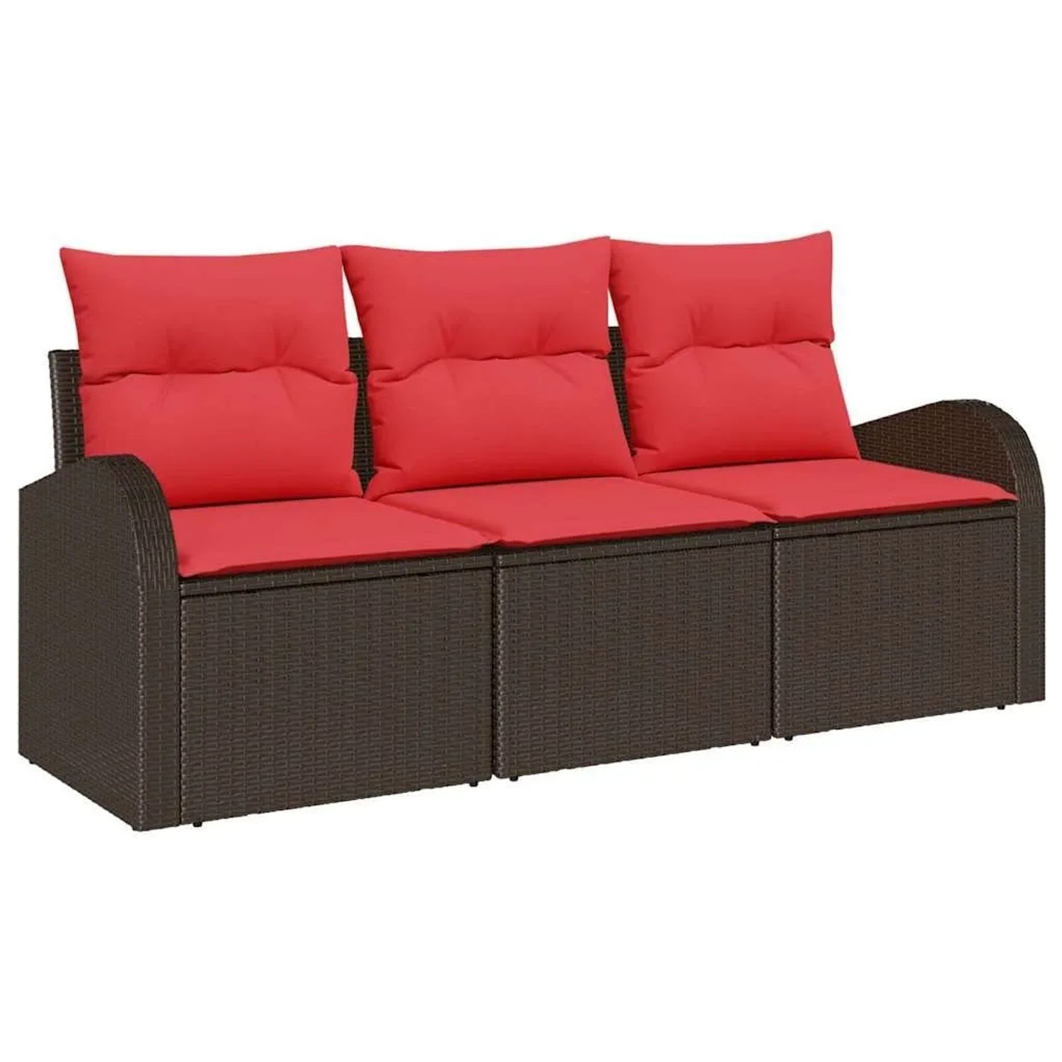 vidaXL Gartensofa-set Braun Poly-Rattan 3345904