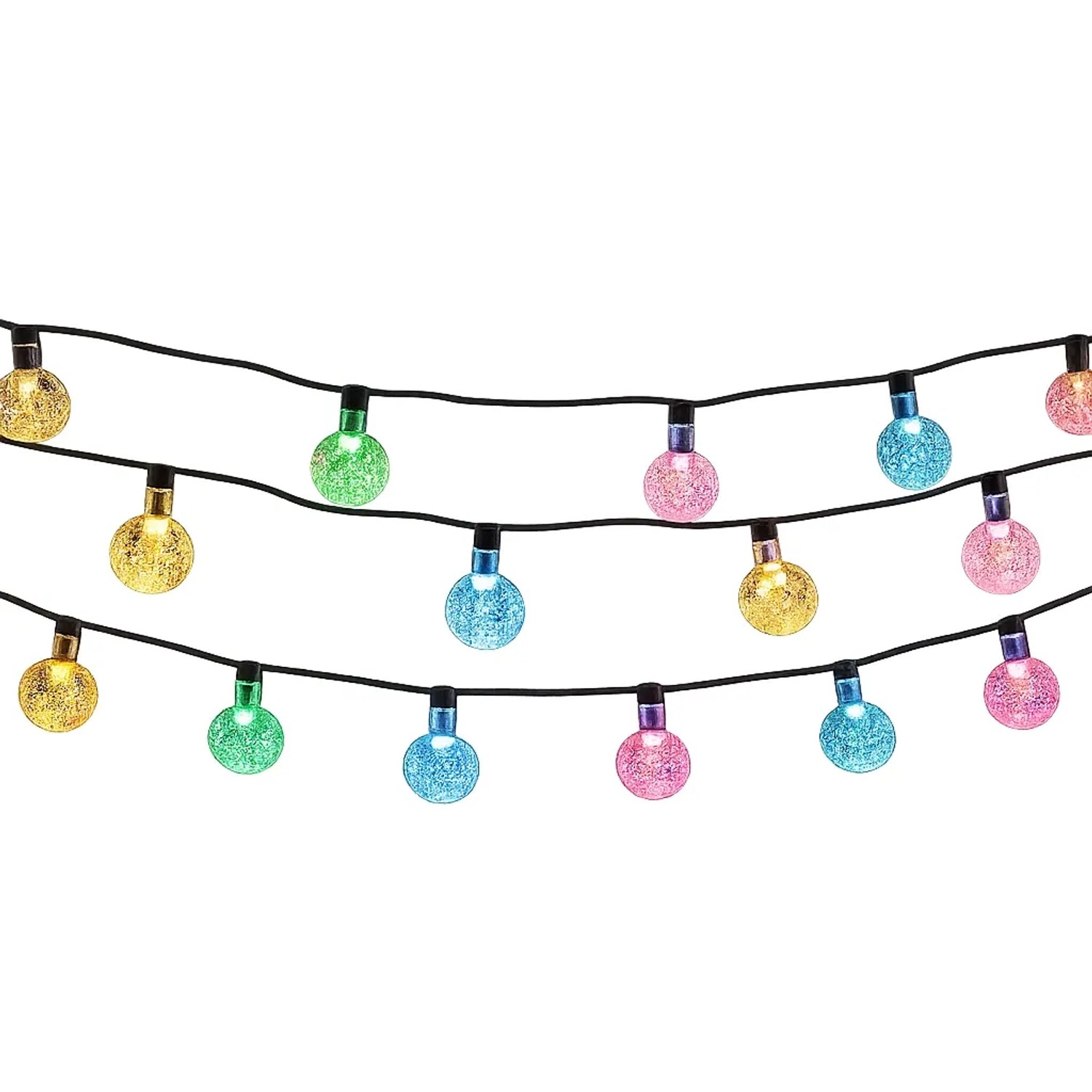 Salcar Solar LED Lichterkette Außen 10M 40 LEDs Bunt