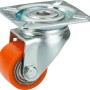 Schwerlast-Lenkrolle mit Anschraubplatte, Ø 35mm, Polyurethan, Stahlblechgehäuse