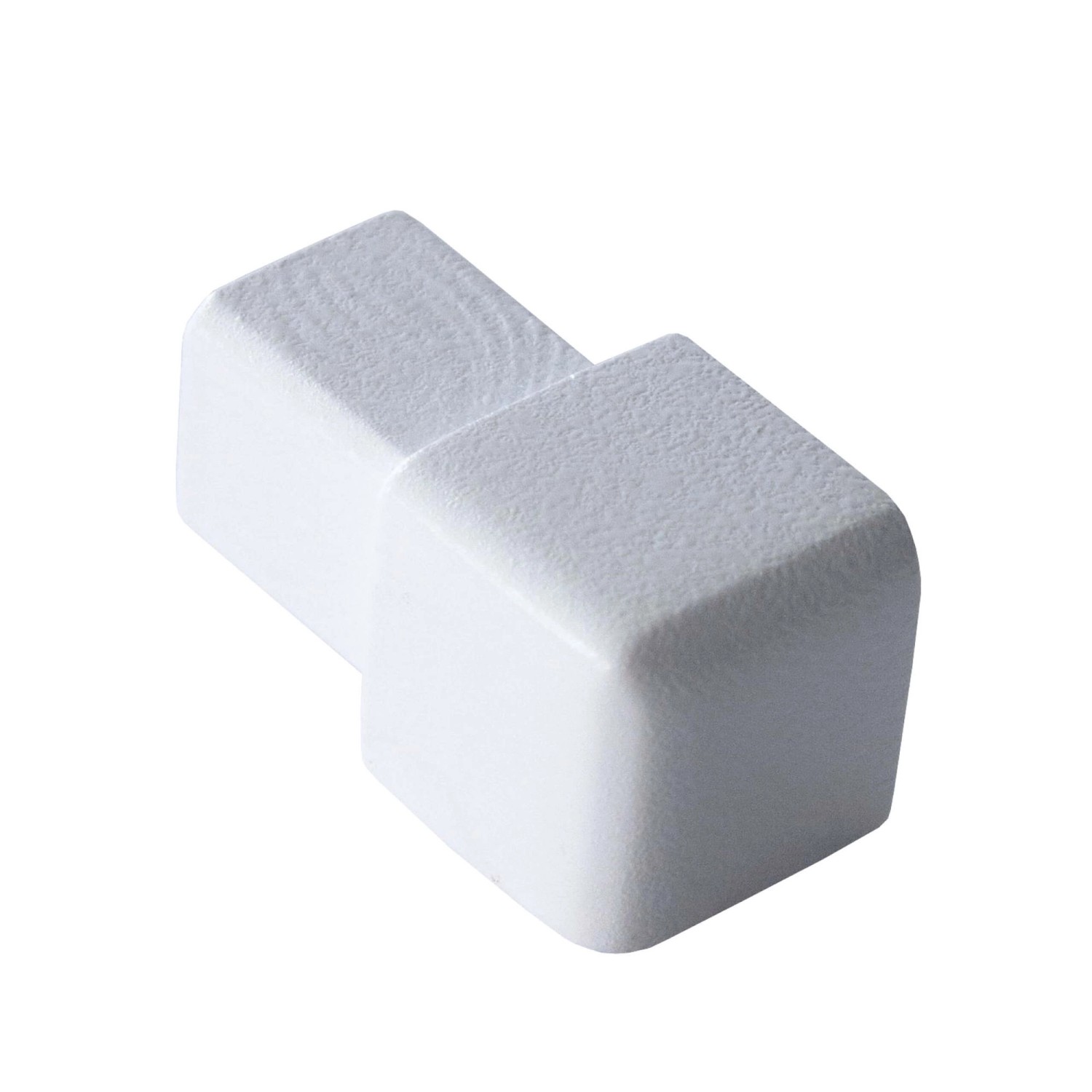Dalsys Endstück Quadratprofil 10mm Alu Eloxiert Weiß Eckstücke