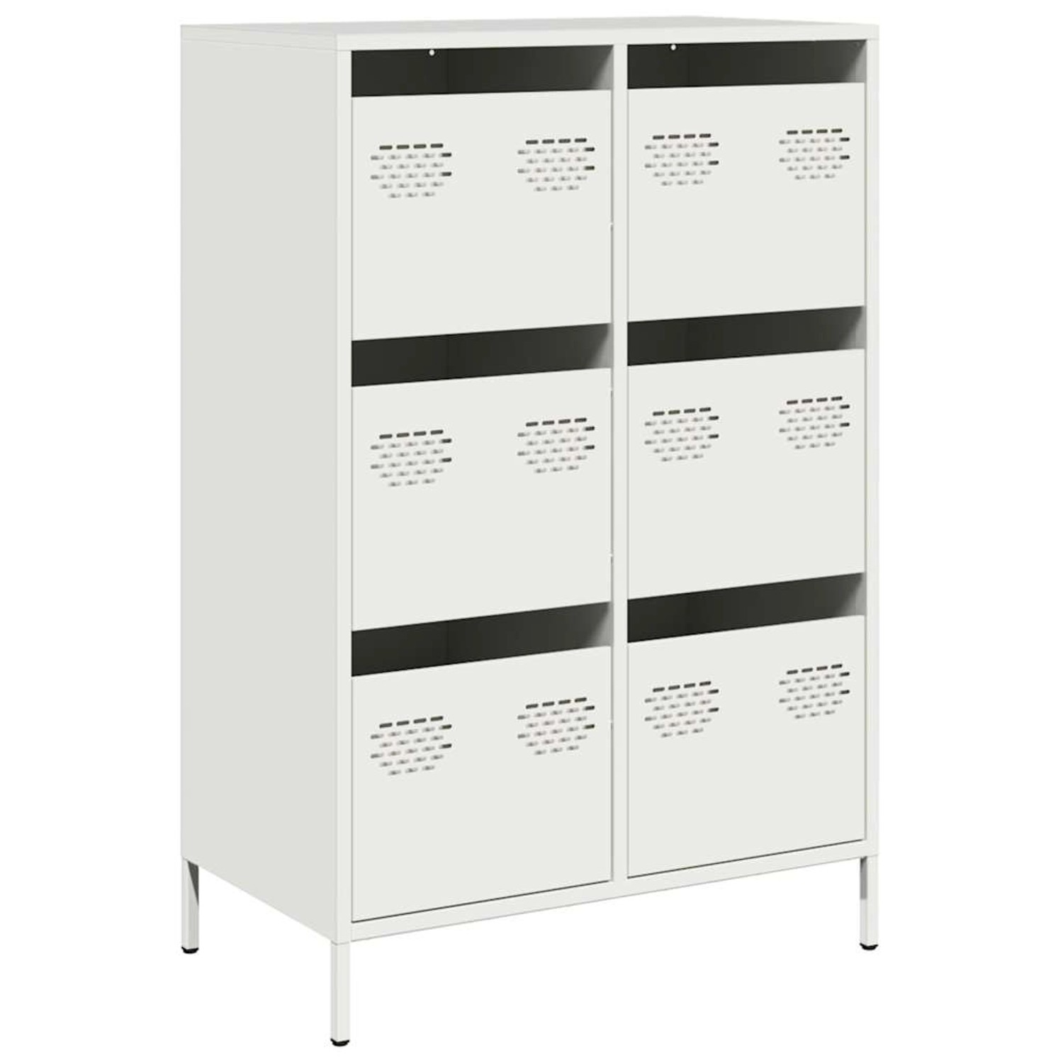 vidaXL Highboard Weiß 68x39x101,5 cm Stahl 851225 günstig online kaufen