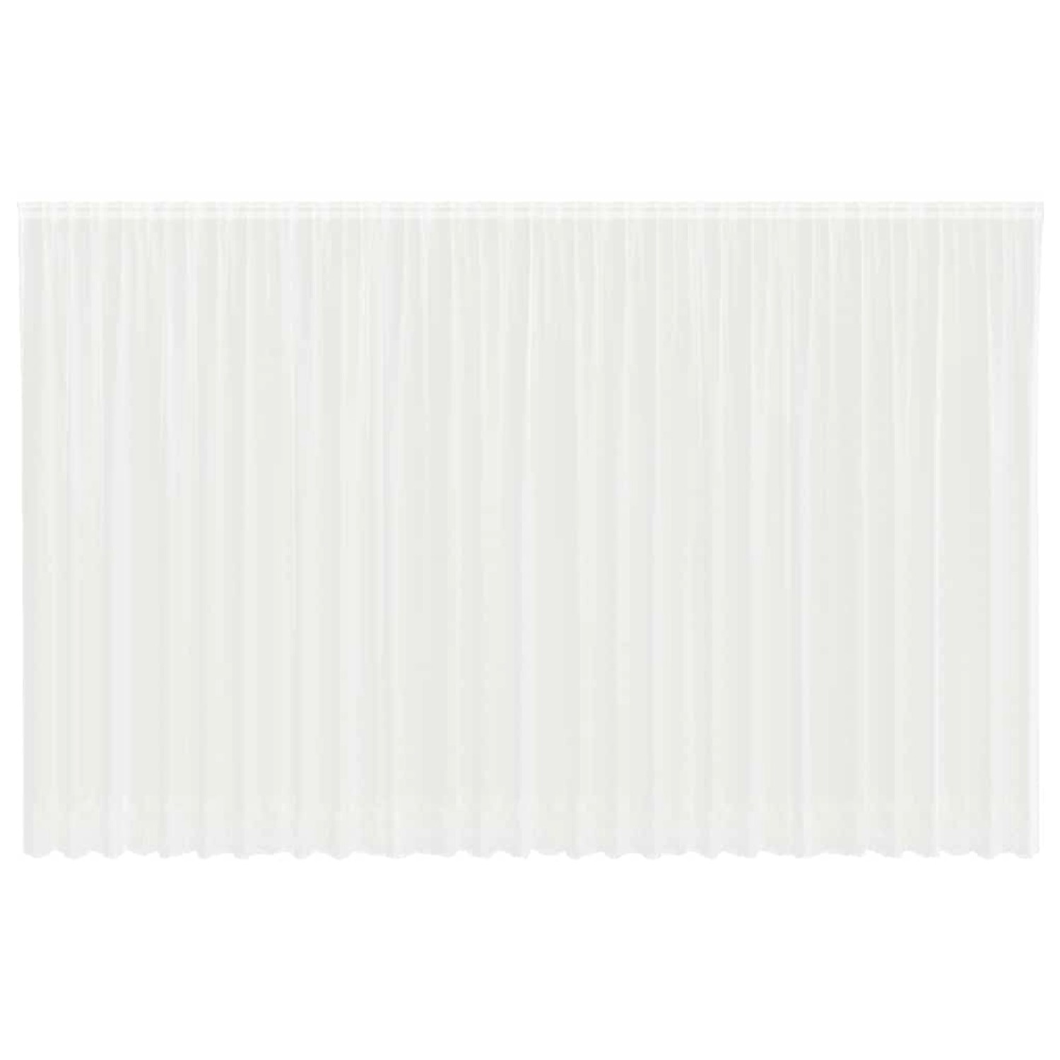 vidaXL Spitzenvorhang mit Vorhängen Weiß 750x280cm Polyester 4107837 günstig online kaufen