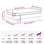 vidaXL Hundebett mit Verlängerung Blau 100x50x30 cm Samt 172019_10