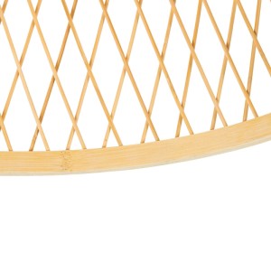 QAZQA Ländliche Deckenleuchte Rattan 40 cm IP44 Calamus