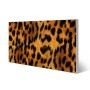 Magnettafel 78x37cm mit Leopard-Motiv. Silberne Magnetwand/Pinnwand inkl. 4 Magnete.