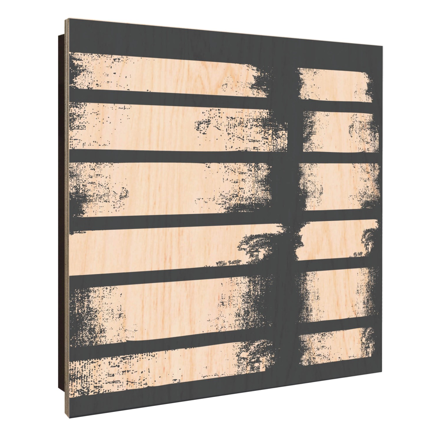 Banjado Schlüsselkasten Holz 30x30cm Schwarz Scharnier Rechts 50 Haken Desi günstig online kaufen