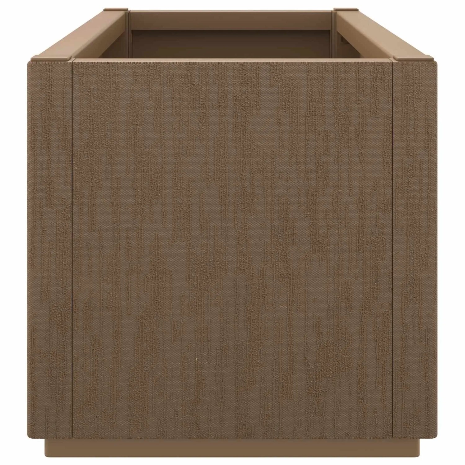 Brauner vidaXL Garten-Blumenkasten (80x36x35 cm) aus PP. Pflanztopf für Garten, Balkon oder Terrasse.
