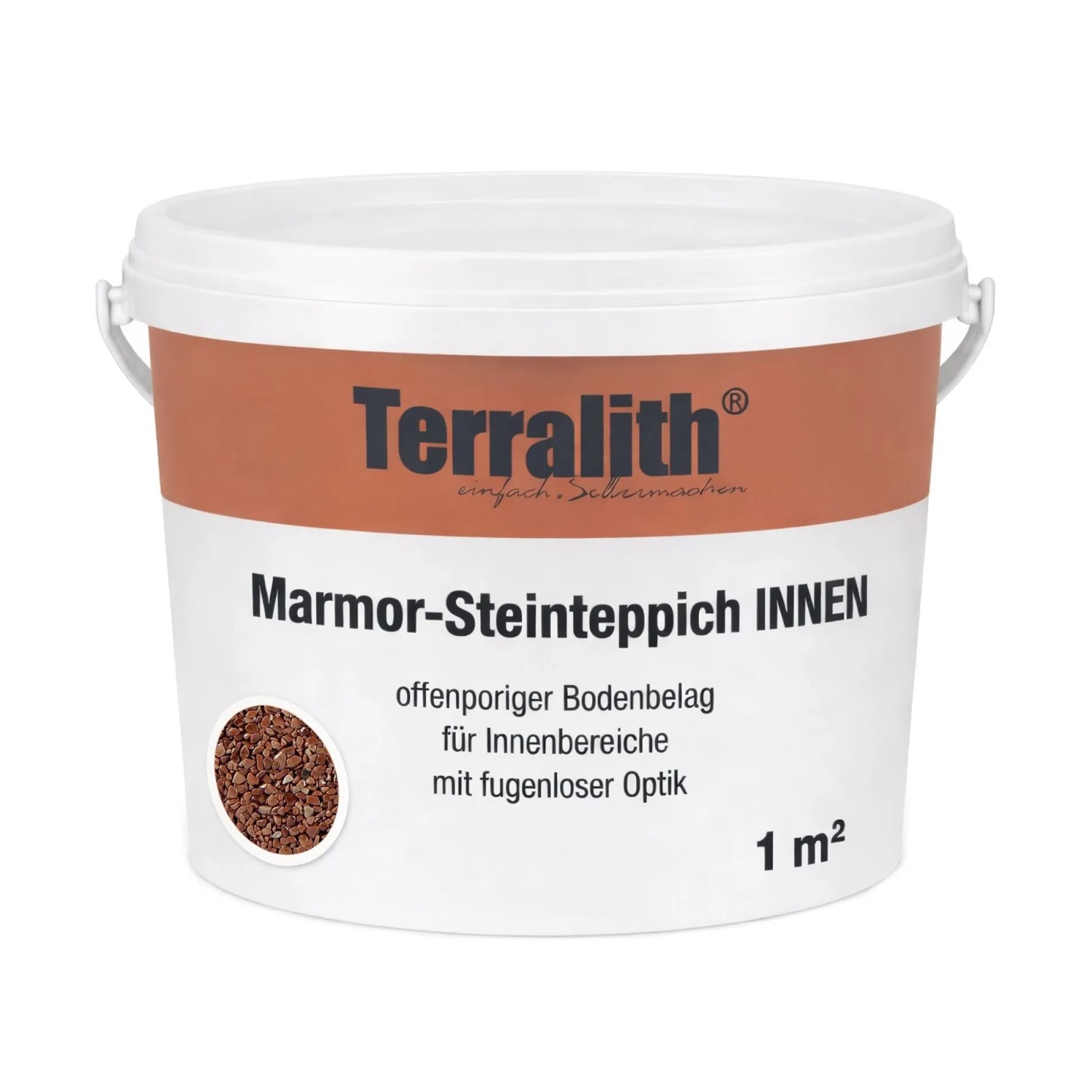 Terralith Marmor Steinteppich Bruno für 1 m² Innen Mittel 4-6 mm