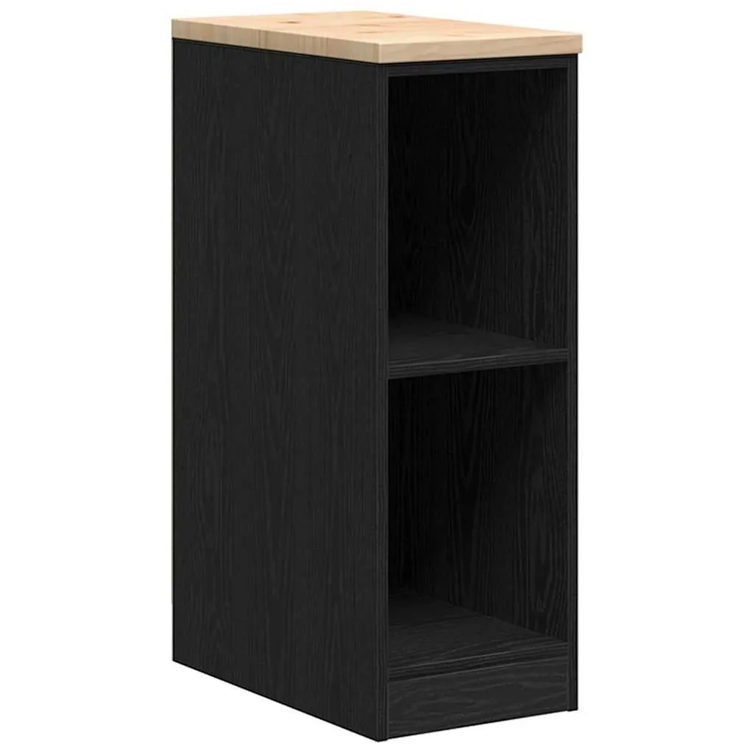 vidaXL Garagen-Aufbewahrungsschrank Schwarz Massivholz Kiefer 860527