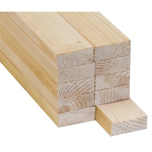 Stapel egalisierte Fichte/Tanne Unterkonstruktionslatten, 18x43x2100 mm, für Holzbau.
