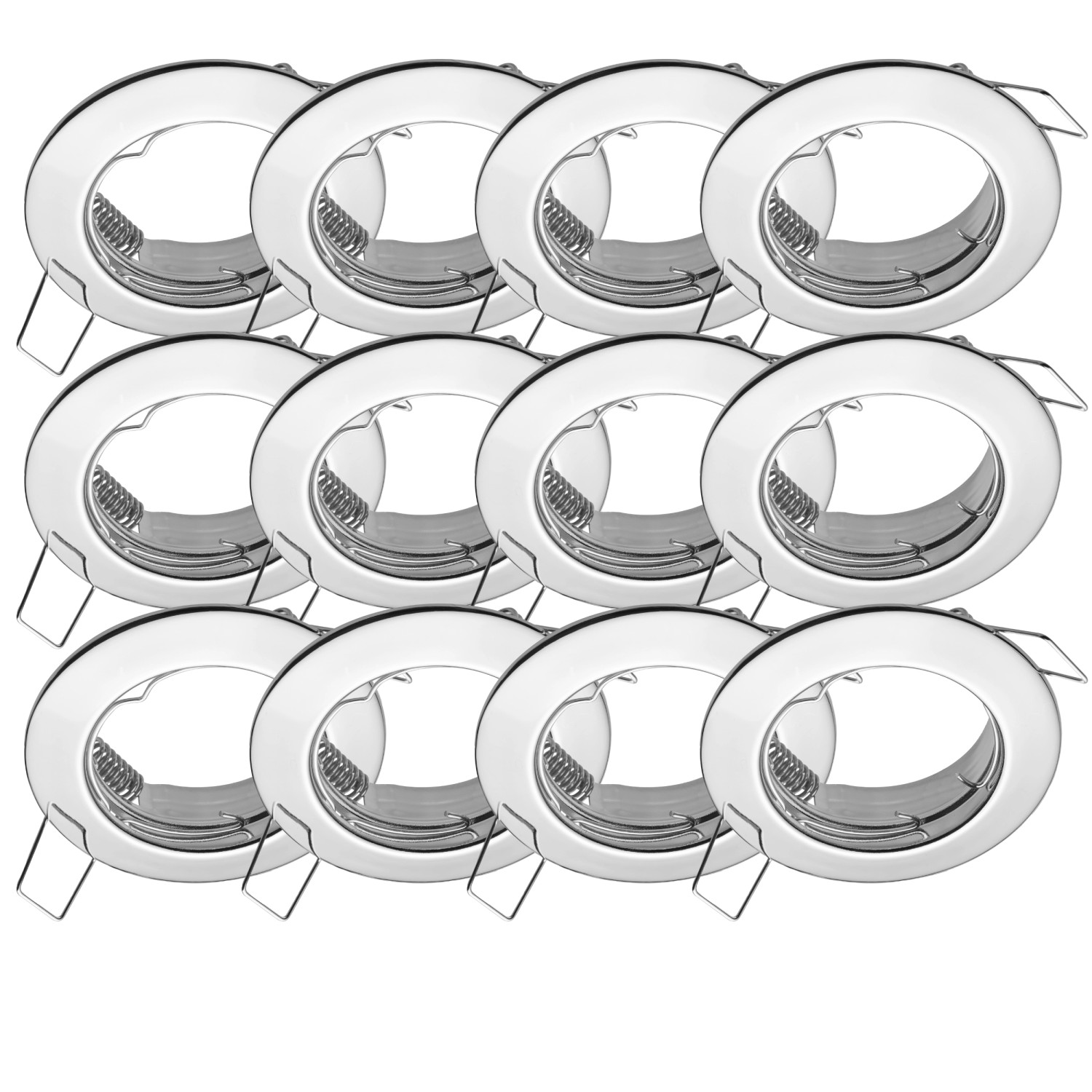 Oktaplex 9er Set Spot Rahmen Sedan für LED-Module 50mm Deckeneinbaustrahler günstig online kaufen