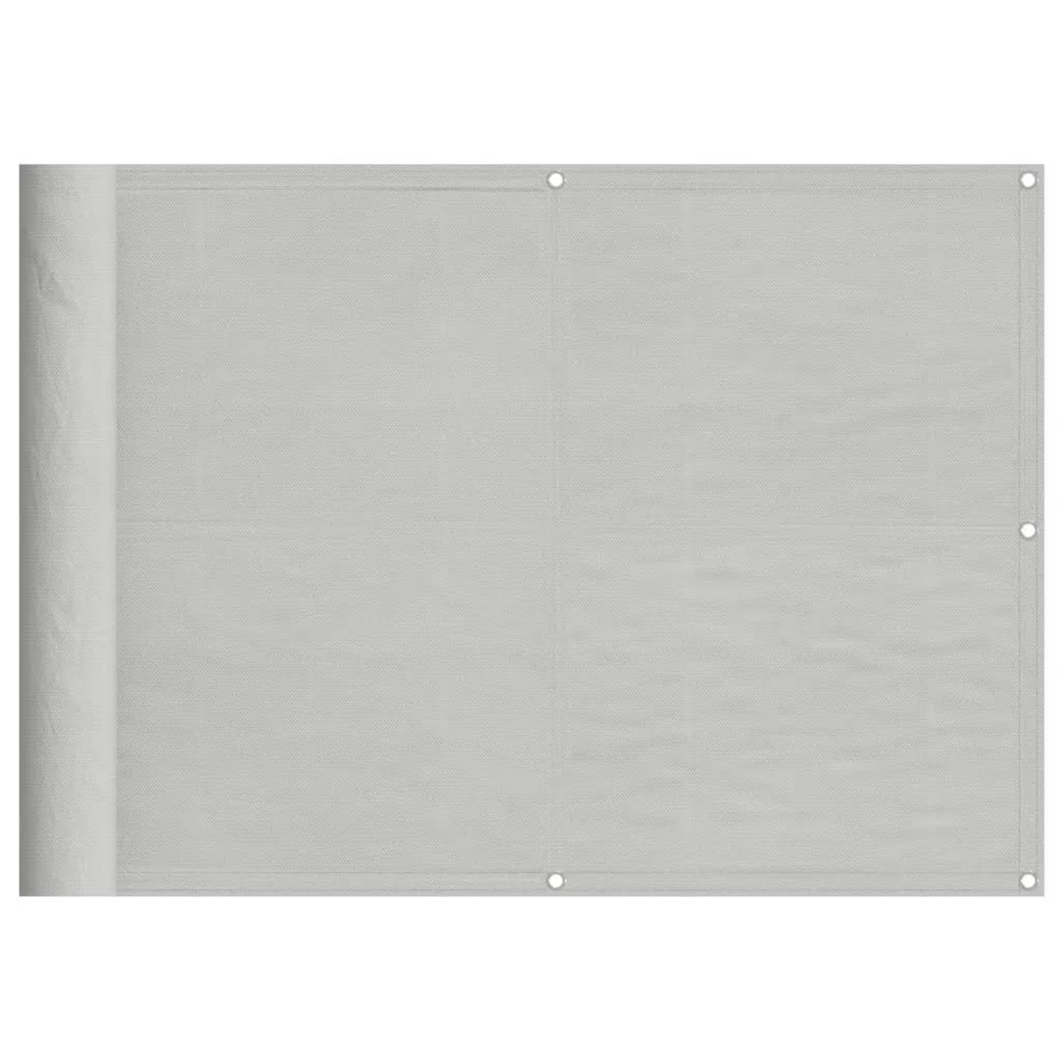 vidaXL Balkon-Sichtschutz Hellgrau 75x600 cm 100 % Polyester-Oxford 4000003 günstig online kaufen