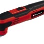 Einhell TC-MG 250 CE Multifunktionswerkzeug in Rot/Schwarz mit montiertem Schaber.