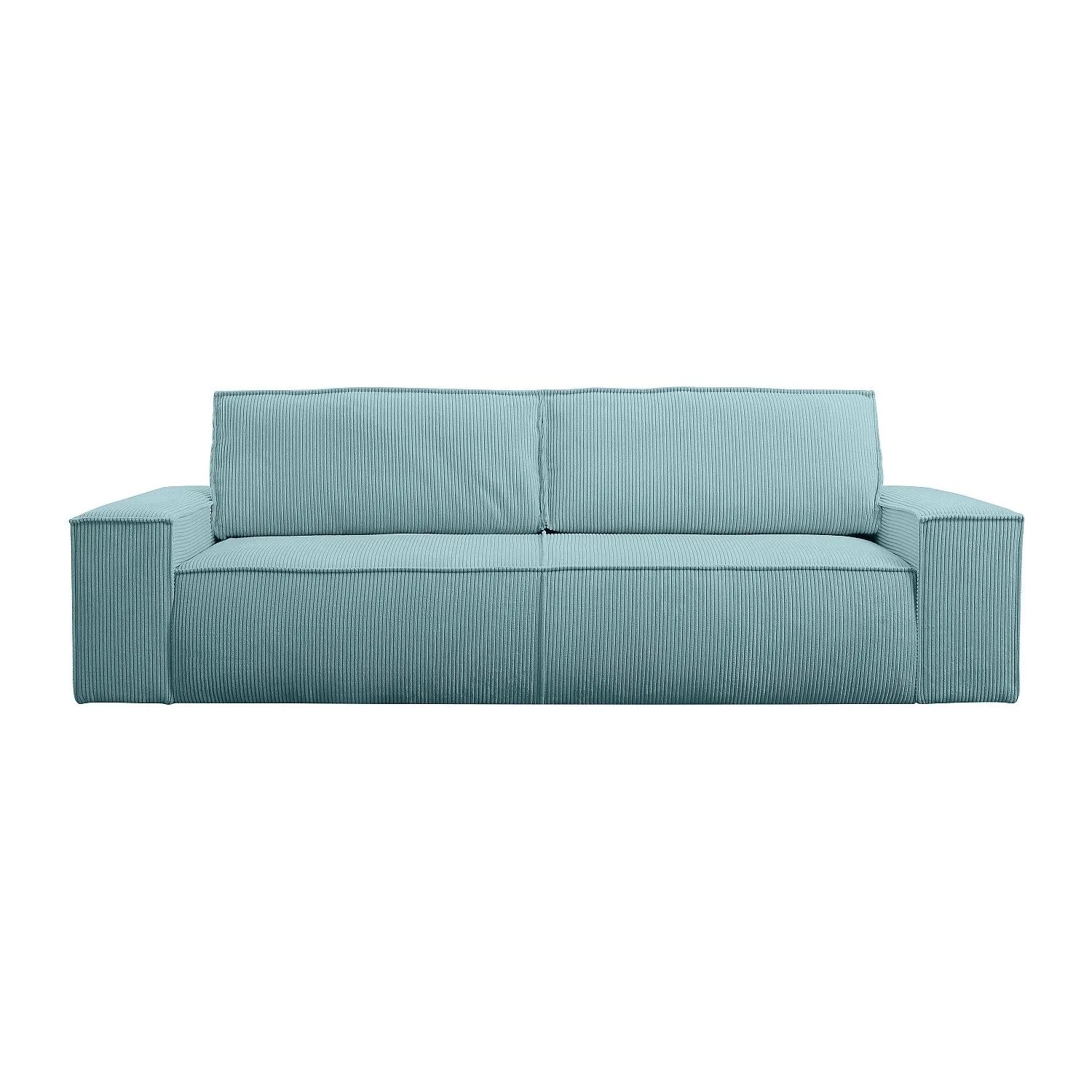 Vente-unique Schlafsofa Amelia Türkisblau 257 cm