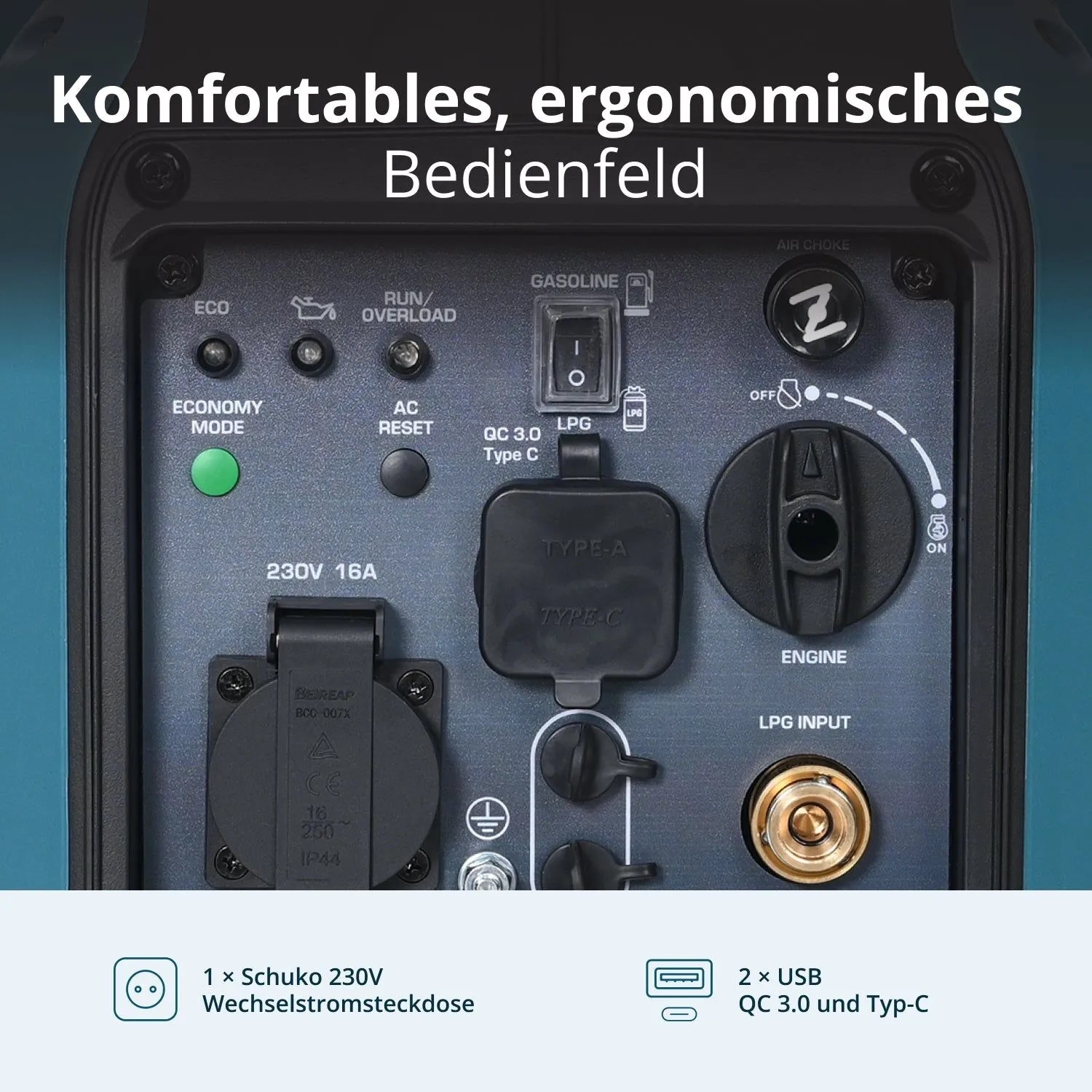 Könner & Söhnen Inverter Benzin/Gas Generator KS 1900iG S_8