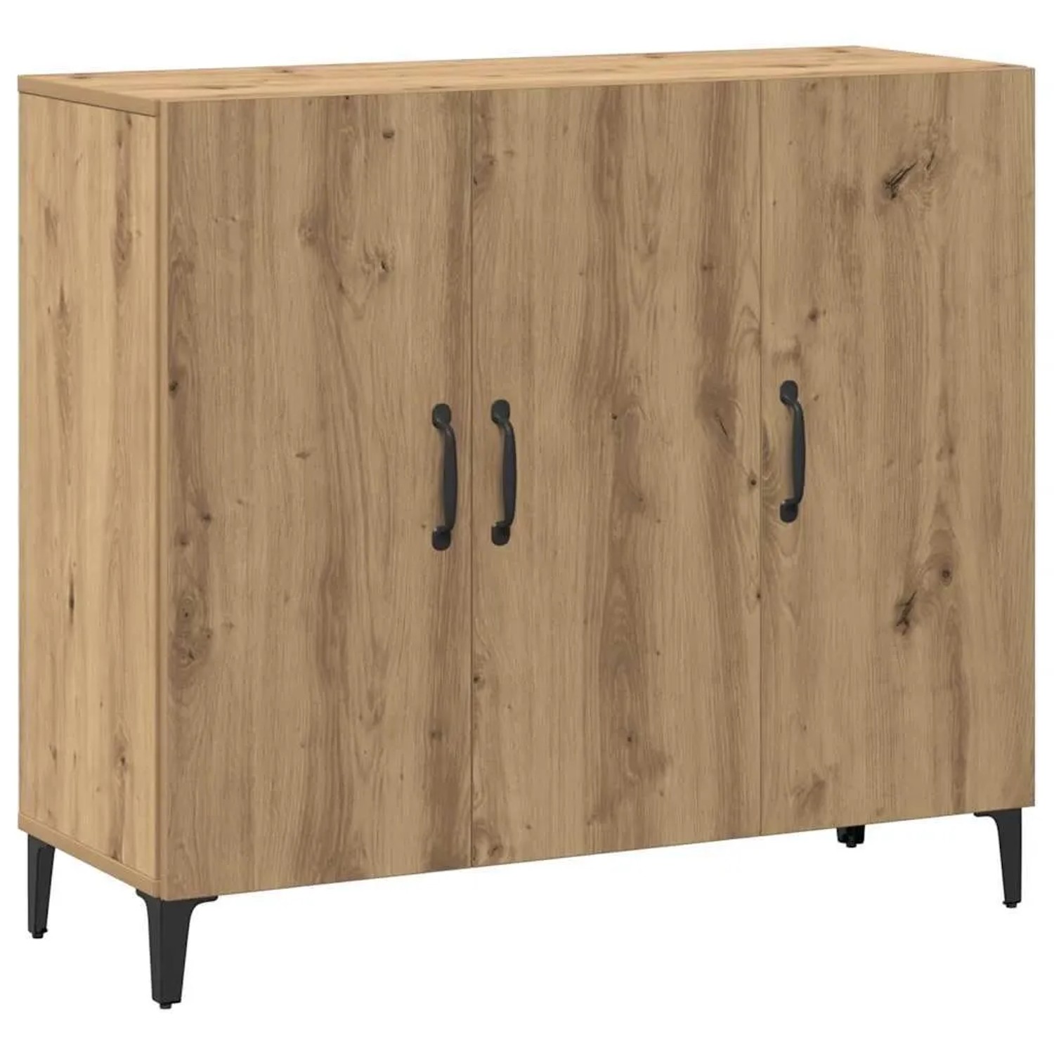 vidaXL Sideboard Artisan-Eiche 90x34x80 cm Holzwerkstoff 856893 günstig online kaufen