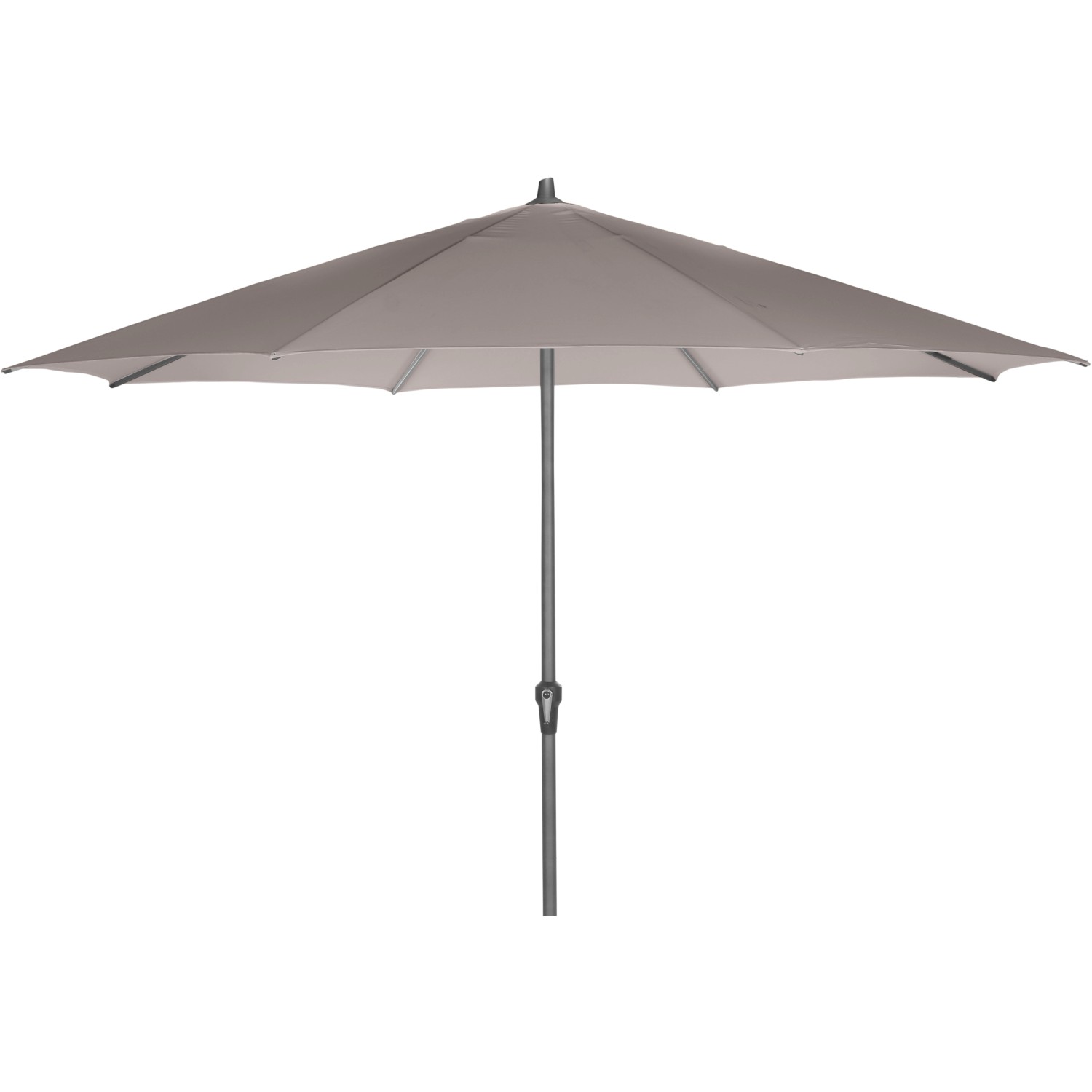 Siena Garden Marktschirm Avio Ø 350 cm Taupe mit Kurbelmechanik