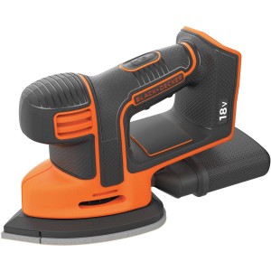 Black+Decker Akku-Dreieckschleifer Mouse 18V BDCDS18, orange-schwarz. Kompakte Schleifmaschine für Ecken und Kanten.