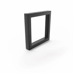 HEVVA Waschtischhalterung RHEIN 20 cm Hoch 20 cm Tief 1 Halter Schwarz