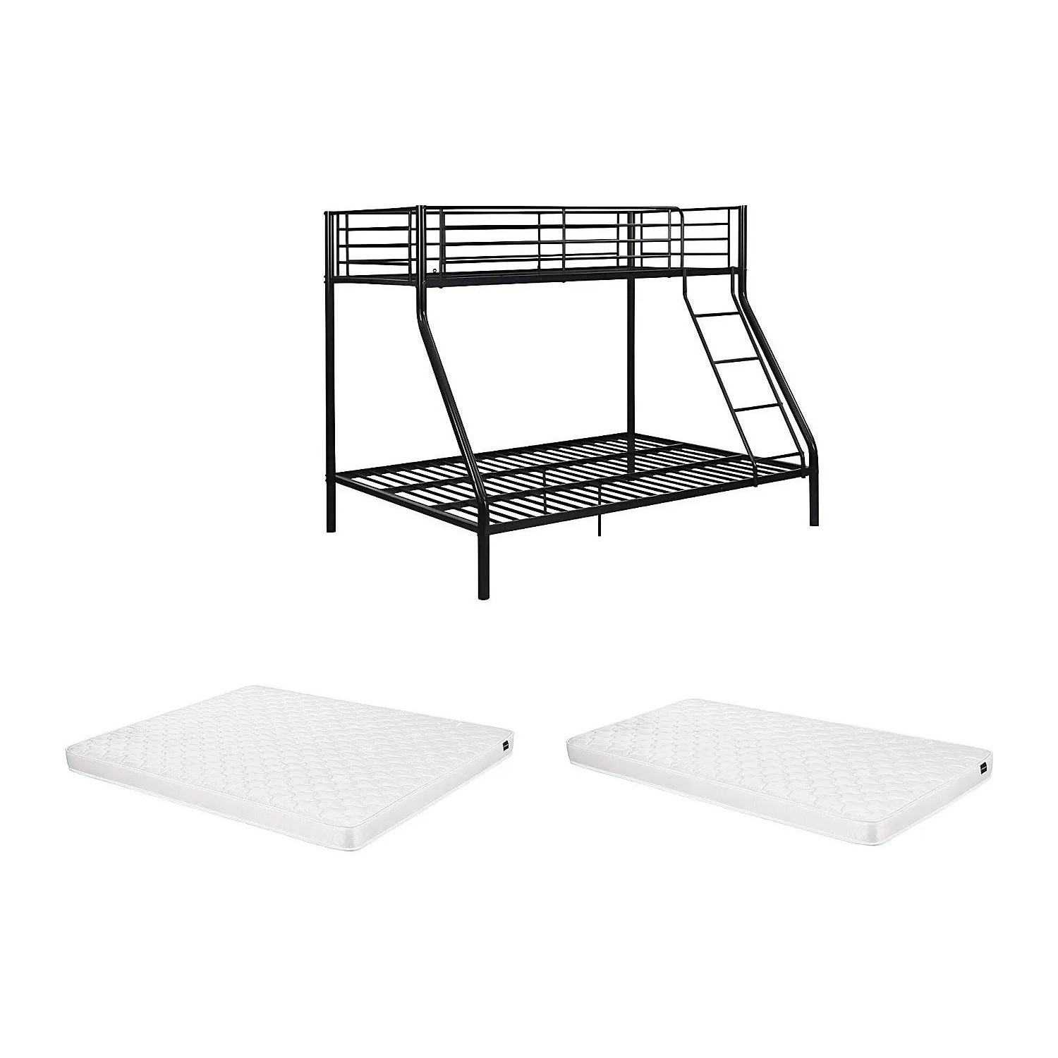 Vente-unique Etagenbett Elevatio Schwarz 199 cm