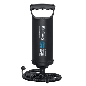 Schwarze Bestway Air Hammer Handpumpe (1,85 l) für Camping & Zubehör.