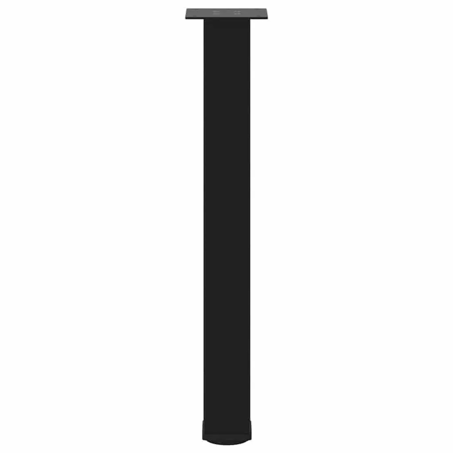 Schwarzes vidaXL Konsolentischbein aus Stahl, 72-74 cm hoch, 4er-Set.