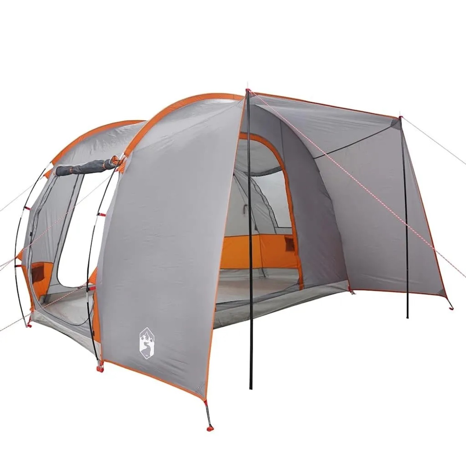 vidaXL Autozelt 2 Personen Grau und Orange Wasserfest 4009508