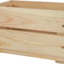Kleine, unbehandelte Holz-Allzweckkiste (6,2 l) aus Kiefernholz, geeignet zur Aufbewahrung.