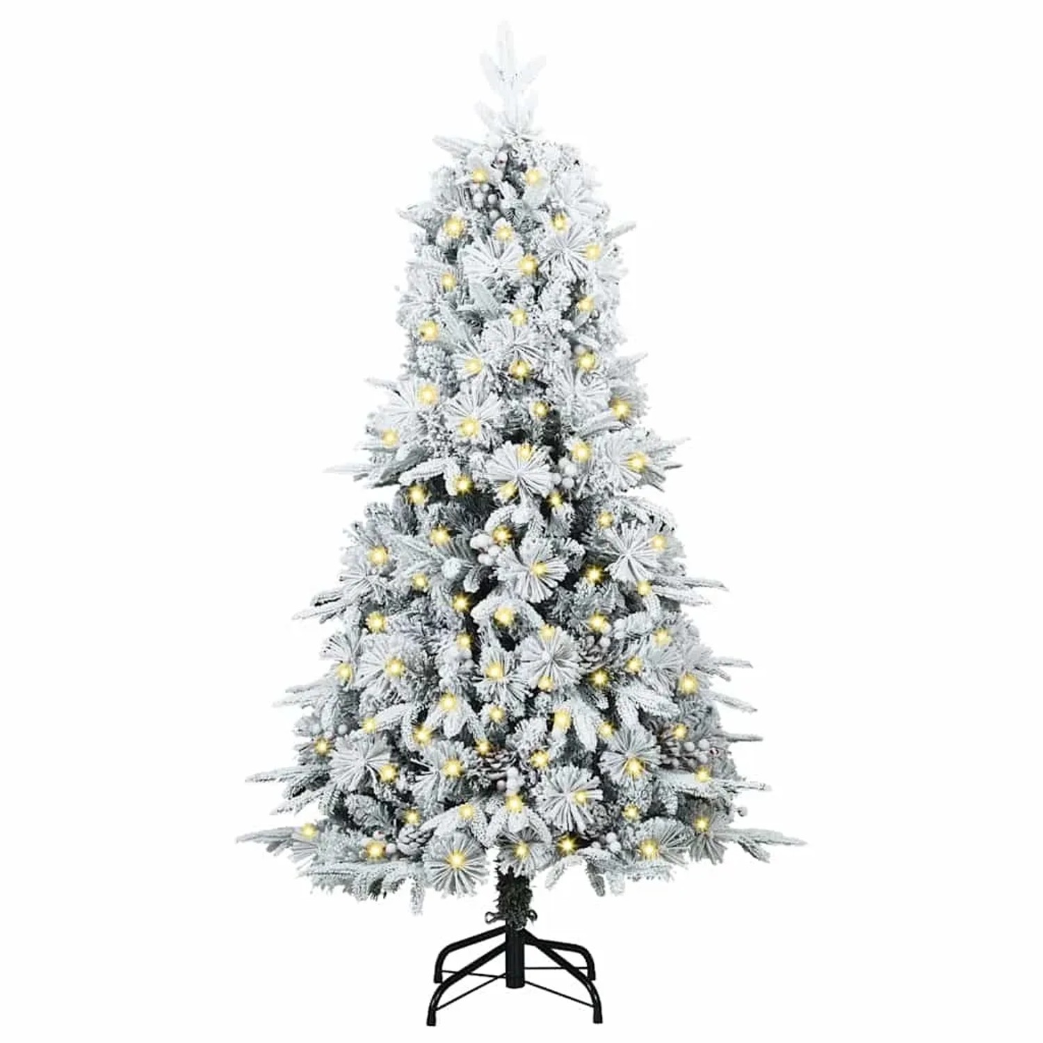vidaXL Künstlicher Klappbarer Weihnachtsbaum Grün 150 cm PE und PVC 3397467