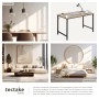 Tectake Schreibtisch Jenkins im Industrial Style mit Holz- und Stahlgestell in Eiche Sonoma.