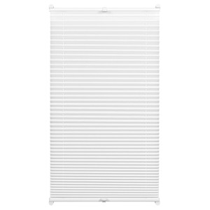Gardinia EasyFix Plissee, 45x130 cm, Weiß, mit zwei Bedienschienen für flexible Lichtregulierung.