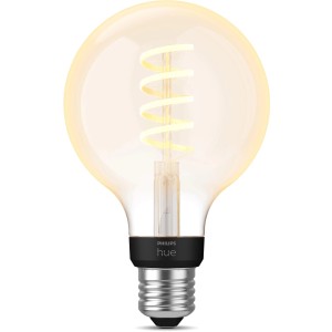 Philips Hue White Ambiance Filament E27 LED-Lampe im Vintage-Look, warmweiß bis kaltweiß dimmbar.