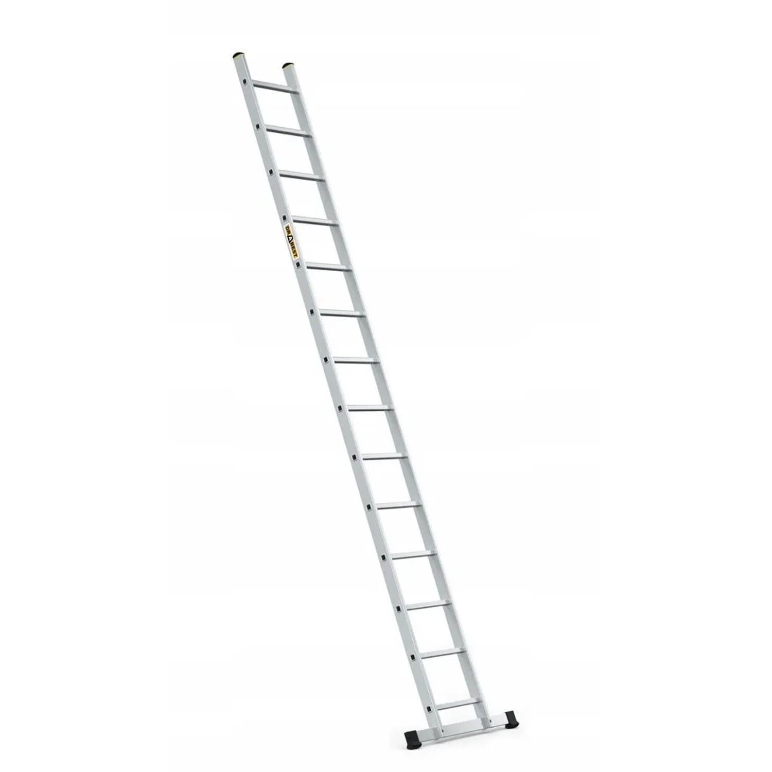 DRABEST Professionelle Aluminium Anlegeleiter 1x14, 14 Sprossen