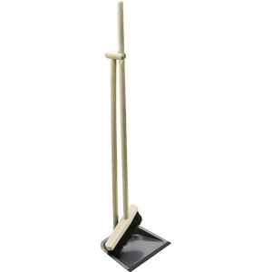 Westfalia Steh Kehrgarnitur Faule Grete 107 cm Holz Braun