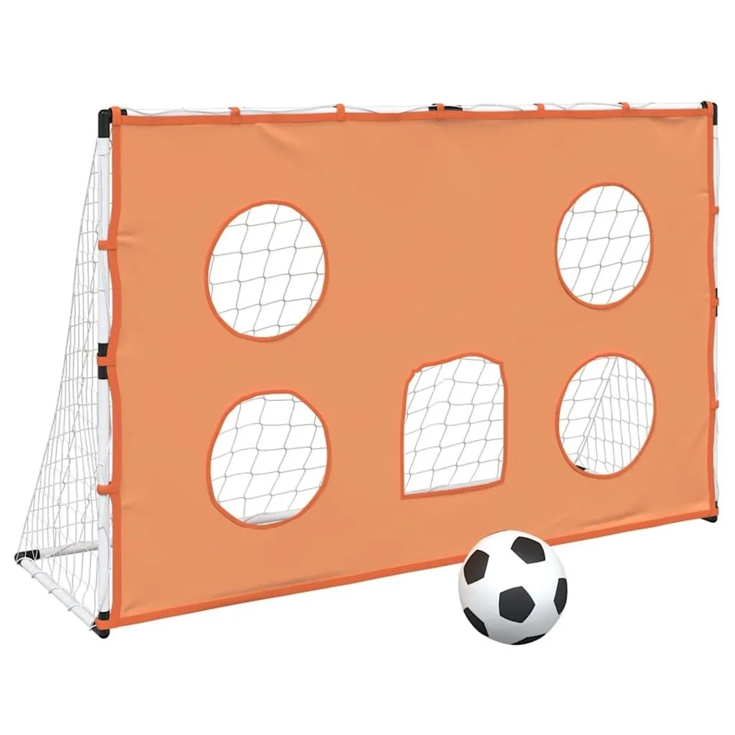 vidaXL Fußballtor für Kinder mit Zielmatte und Ball 182x62x118 cm 4008439