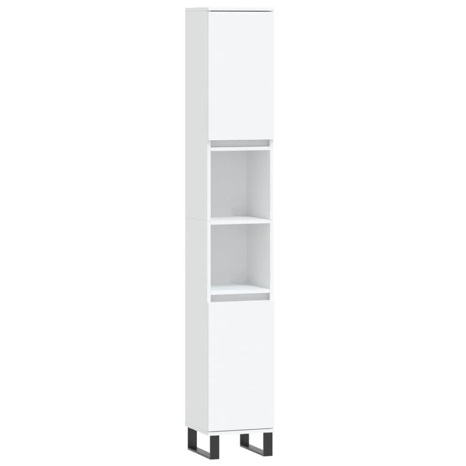 vidaXL Badschrank Weiß 30x30x190 cm Holzwerkstoff 831540