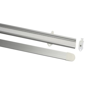 Gardinia Paneelwagen Silber, 60 cm, zur Befestigung von Flächenvorhängen an Gardinenschienen.