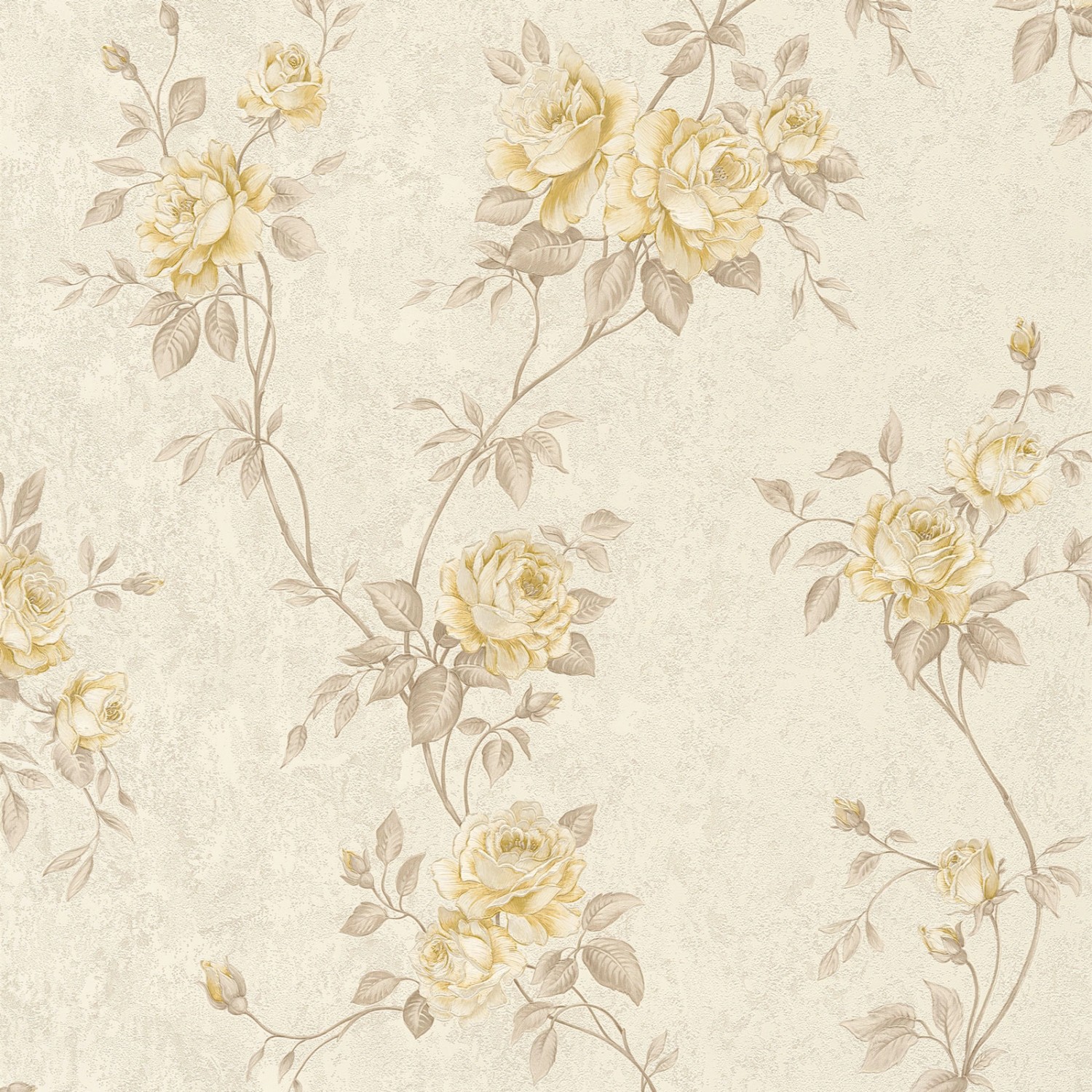 Bricoflor Vintage Tapete mit Rosen Romantische Vliestapete mit Blumen im antik Look in Creme Beige Vlies Rosentapete Nos