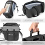 Tectake Fahrradtaschen Set: Gepäckträgertasche und Rahmentasche mit Handyfach.