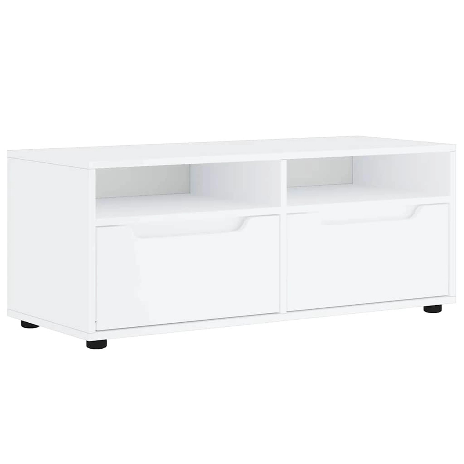 vidaXL TV-Schrank VISNES Weiß 100x40x38 cm Holzwerkstoff 4108292 günstig online kaufen