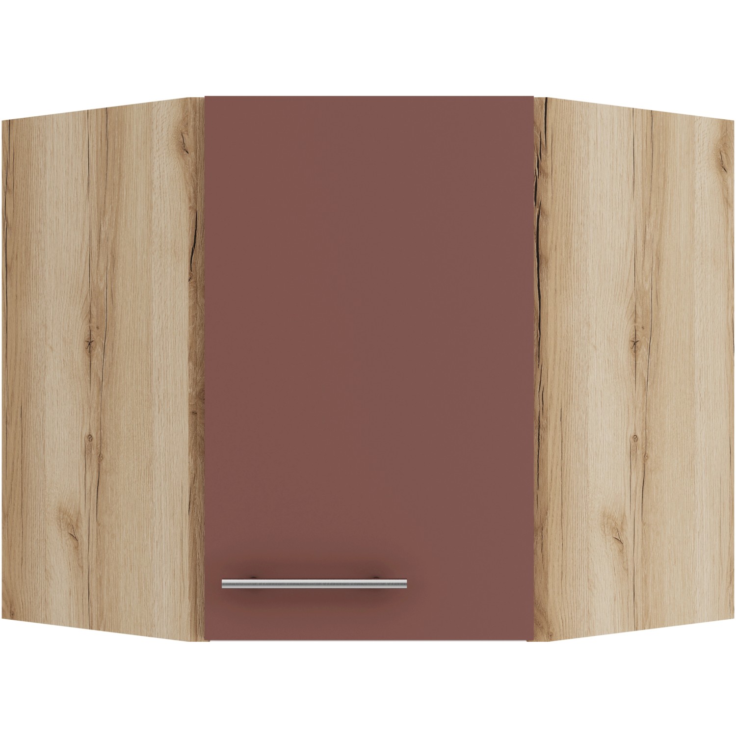 OPTIFIT Bari407 Eckoberschrank 60 x 60 cm Rostrot günstig online kaufen