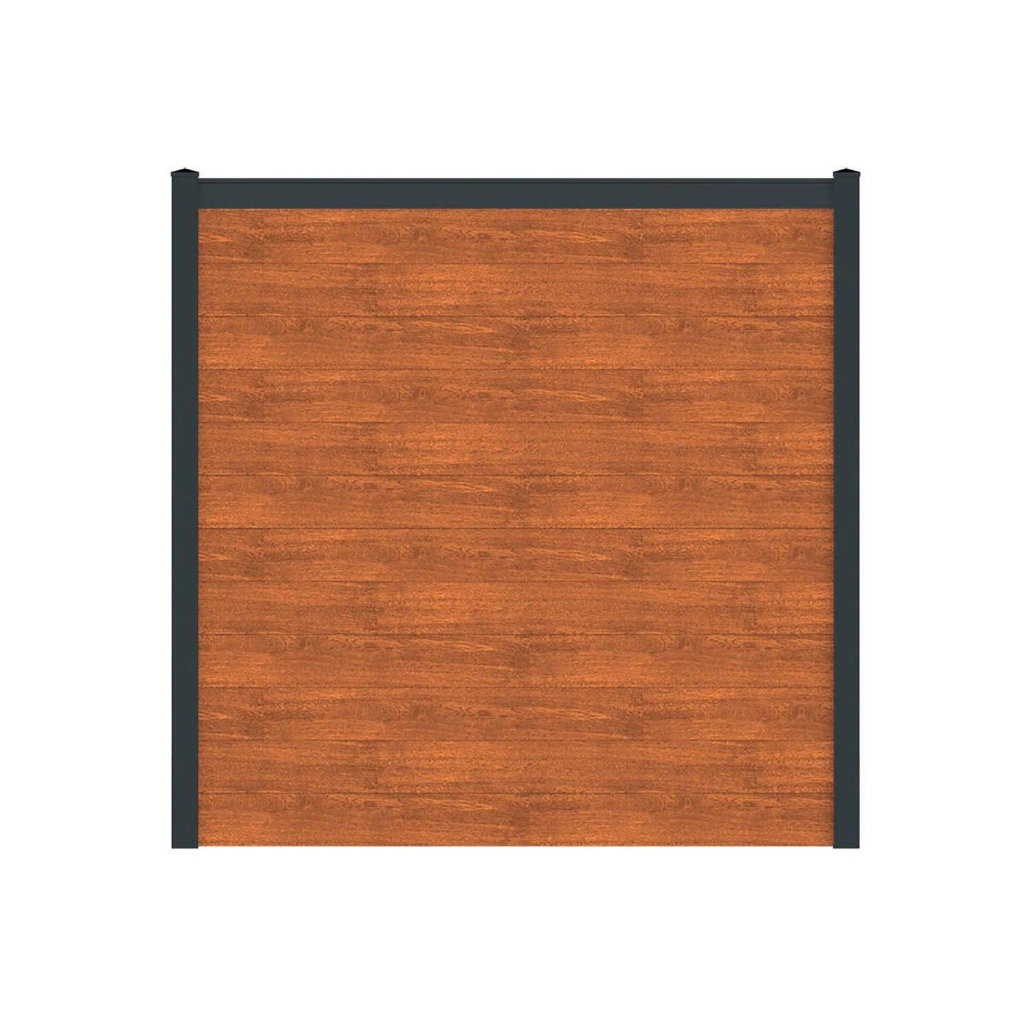 Vidual Sichtschutzzaun Snap 140 zum Aufdübeln 1,8 m x 1,84 m Light Oak