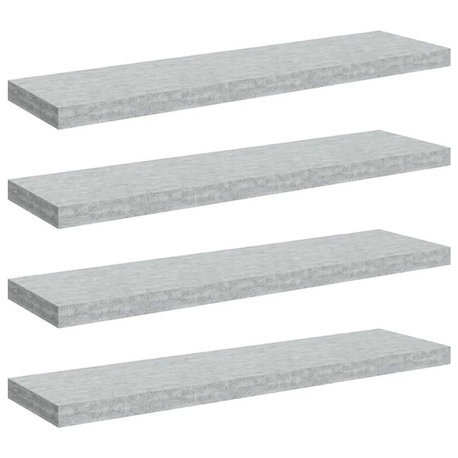 Thumbnail - vidaXL Schweberegale 4 Stk Betongrau 90x23,5x3,8 cm MDF 326605