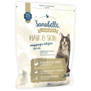 Sanabelle Hair & Skin Katzen-Trockenfutter 400g für glänzendes Fell