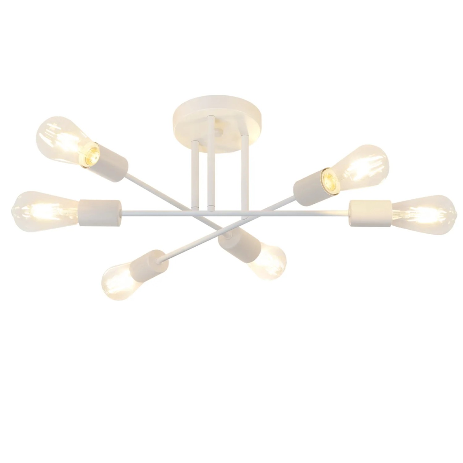 NETTLIFE LED Deckenleuchte aus Metall L45cmWeiß