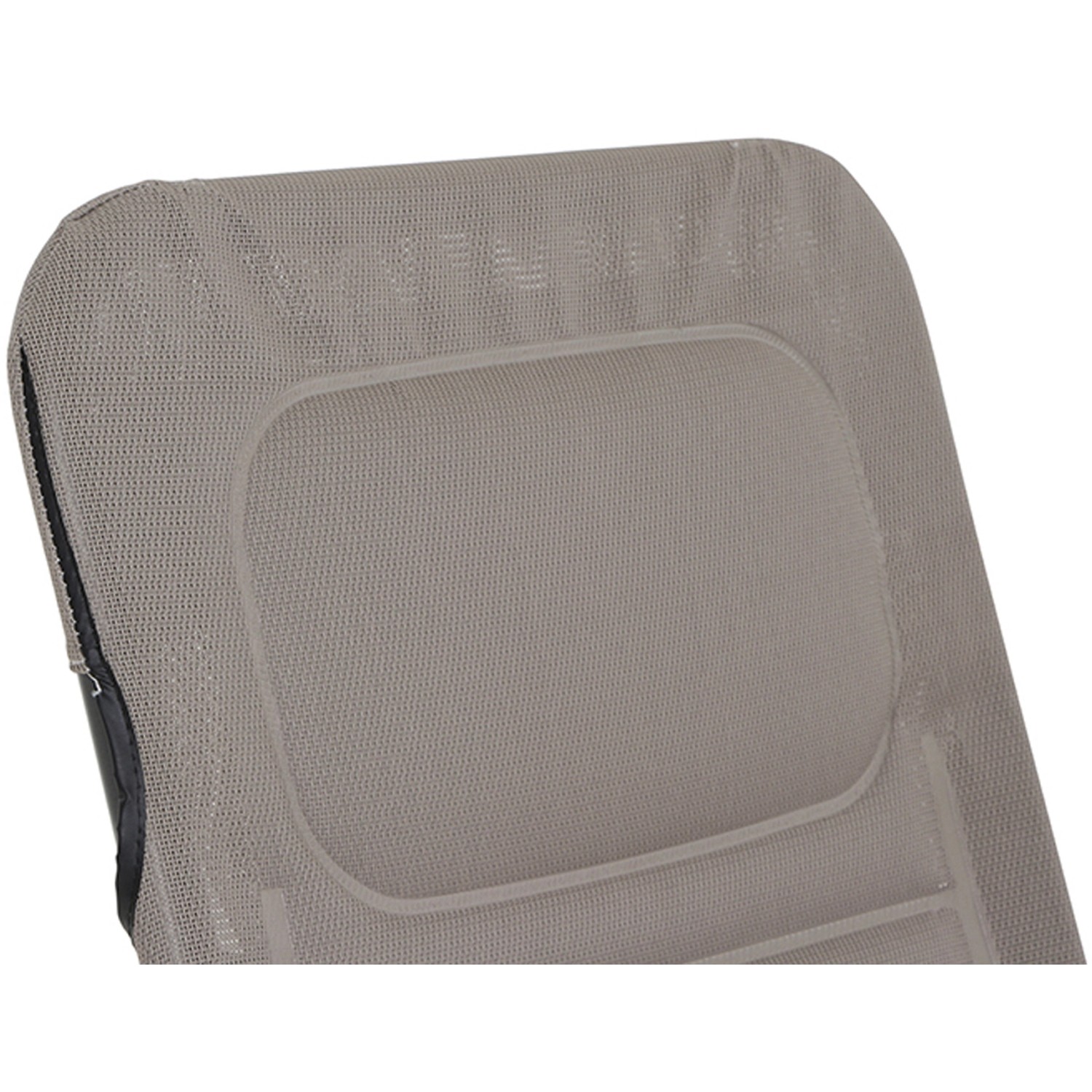 Detailansicht: Braune Siena Garden Kippliege Fano mit wetterfestem Bezug.