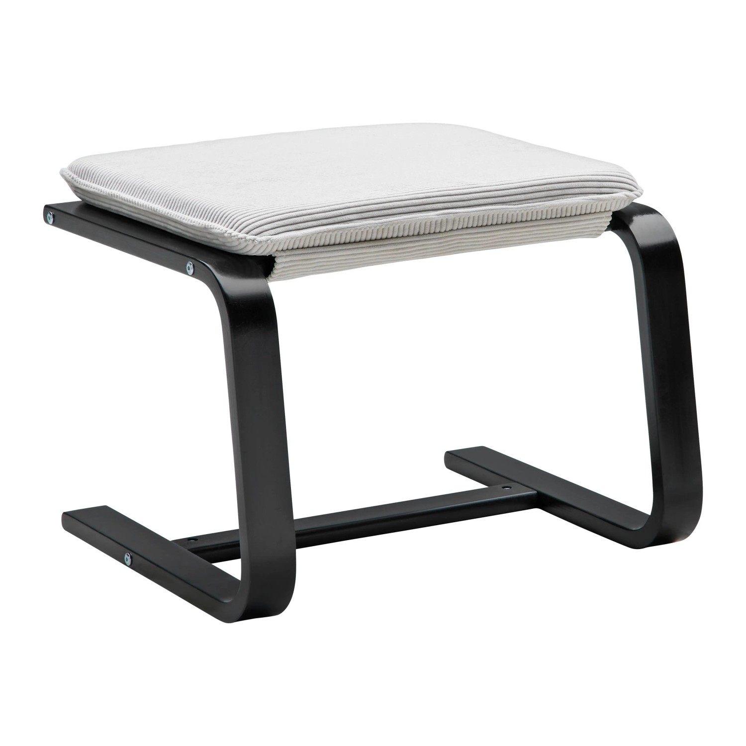 Based Hocker Manu II in Creme/Schwarz